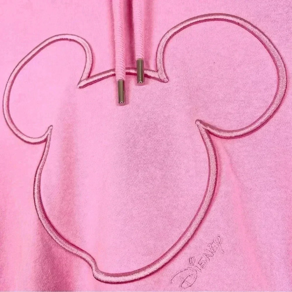 H&M Light Pink Embroidered Micky Mouse Hoodie - Picture 5 of 6